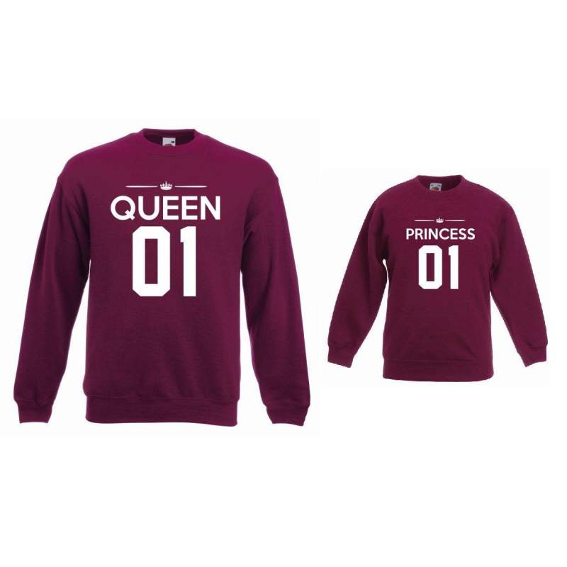 Bluzy dla mamy i córki QUEEN 01, PRINCESS 01