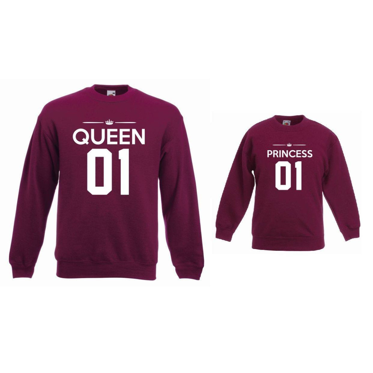 Bluzy dla mamy i córki QUEEN 01, PRINCESS 01