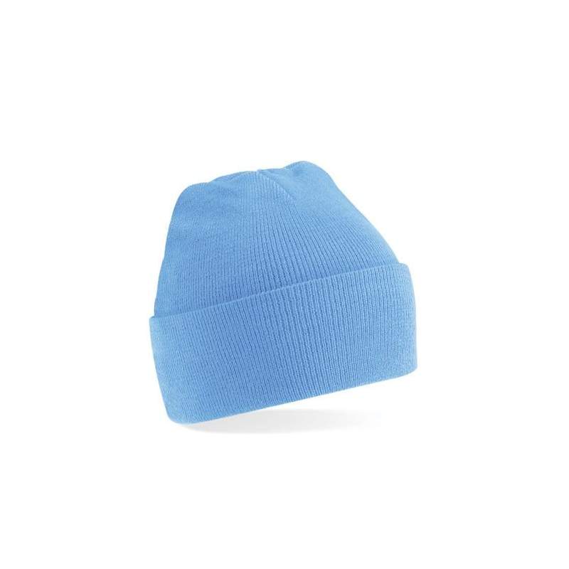 czapka beanie color SKY BLUE