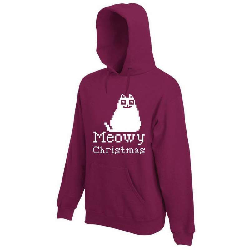 bluza z kapturem MEOWY CHRISTMAS