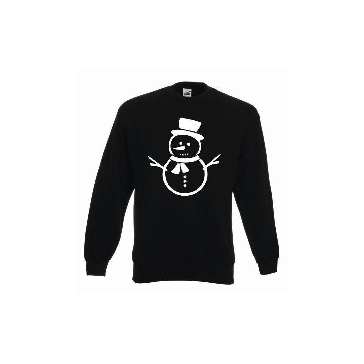 świąteczna bluza bałwan czarny-złoty