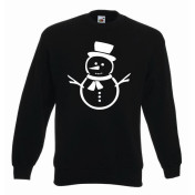 świąteczna bluza bałwan czarny-złoty