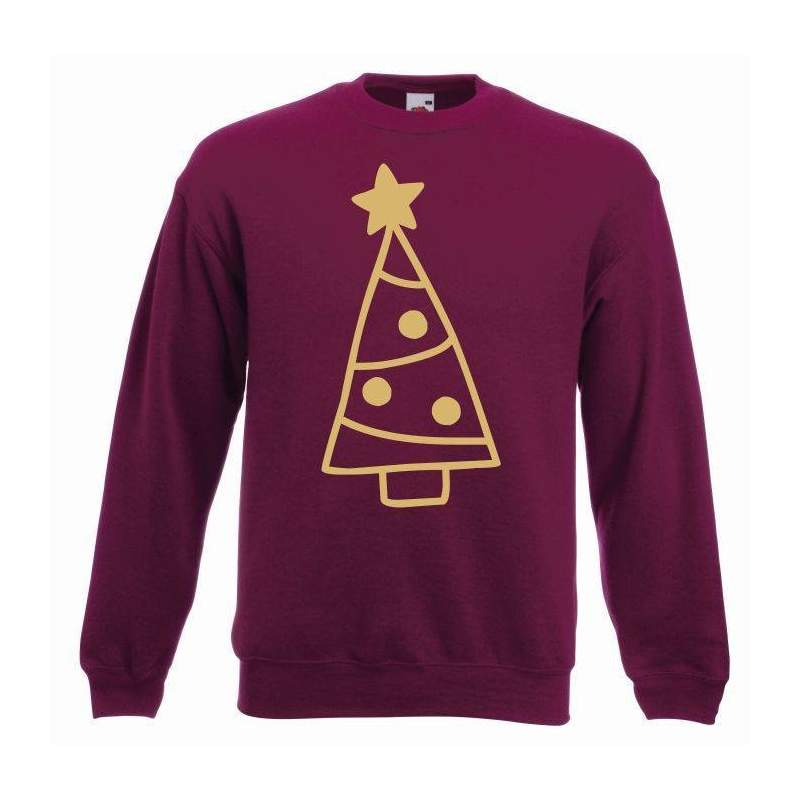 bluza oversize CHRISTMAS TREES COLOR