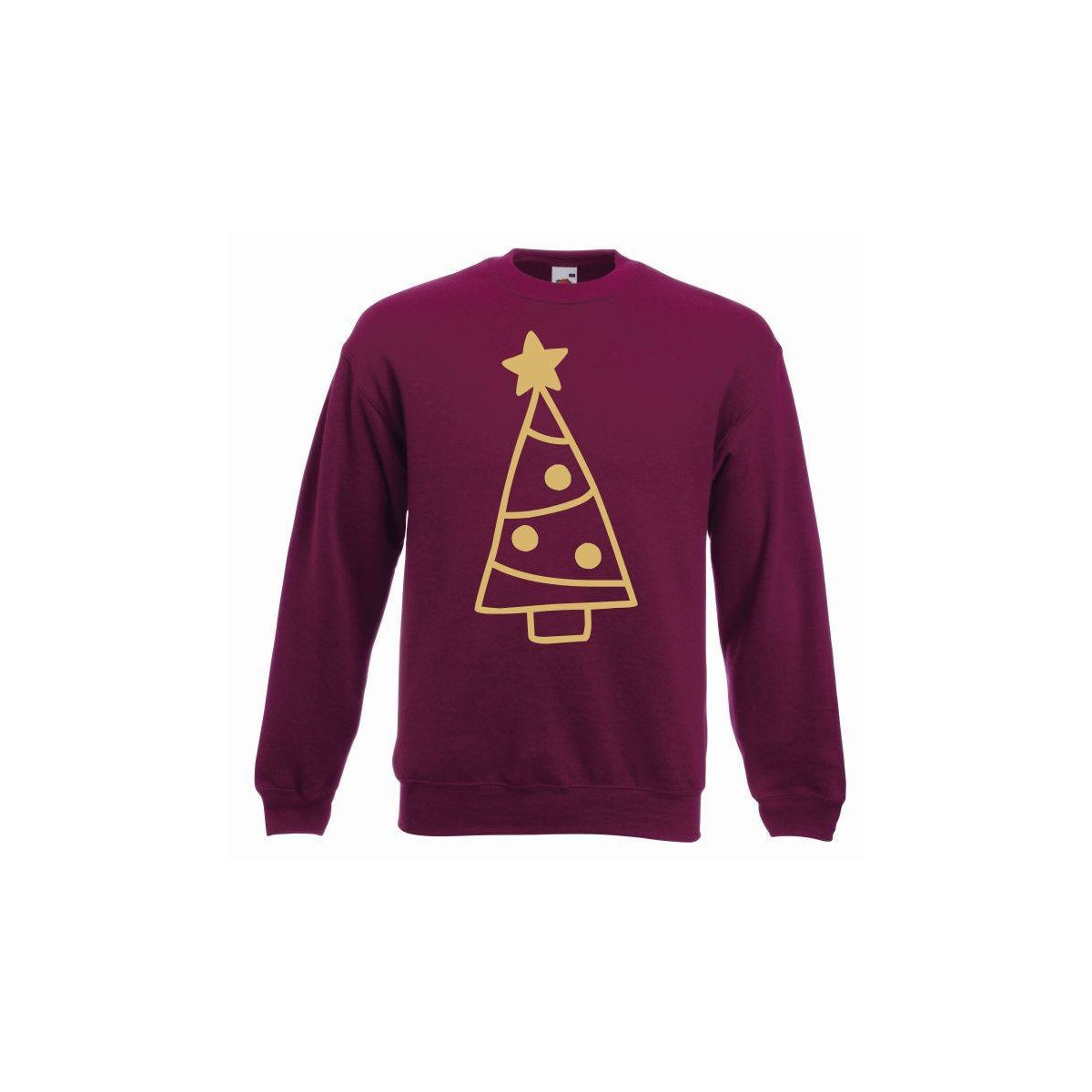 bluza oversize CHRISTMAS TREES COLOR