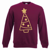 bluza oversize CHRISTMAS TREES COLOR