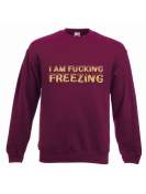 bluza freezing burgund-złoty