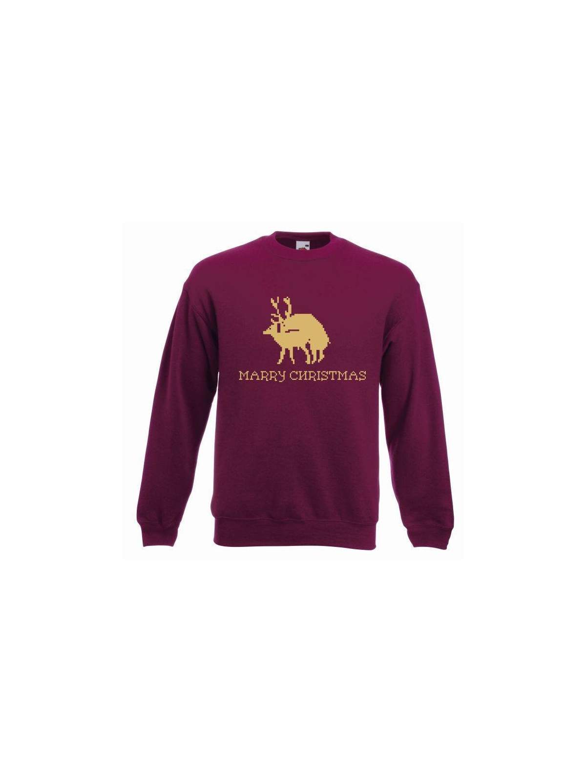 bluza MARRY X-MAS burgund-złoty