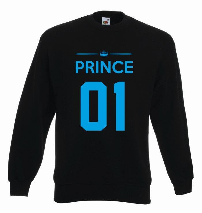 bluza oversize PRINCE 01 M czarno-niebieski