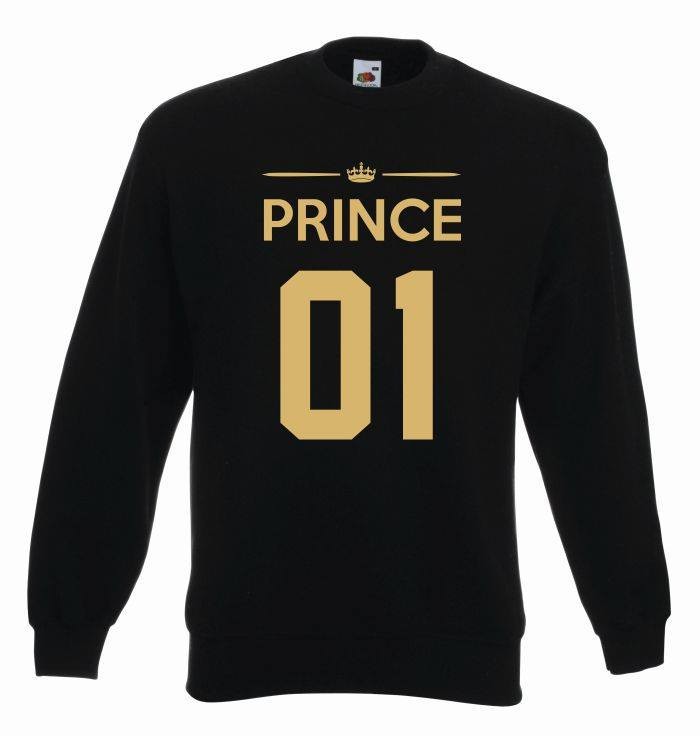 bluza oversize PRINCE 01 L czarno-złoty