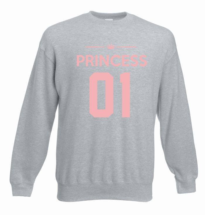 bluza Princess 01 XL szaro-różowy