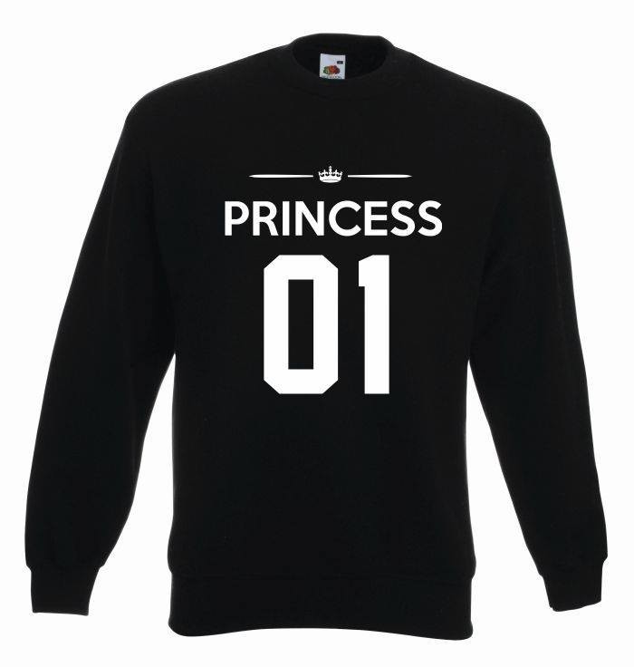 bluza Princess 01 L czarno-biały