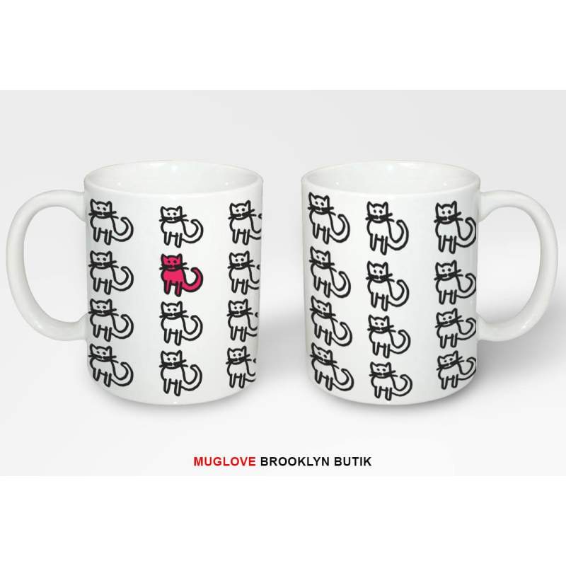 Kubek z nadrukiem RED CATE