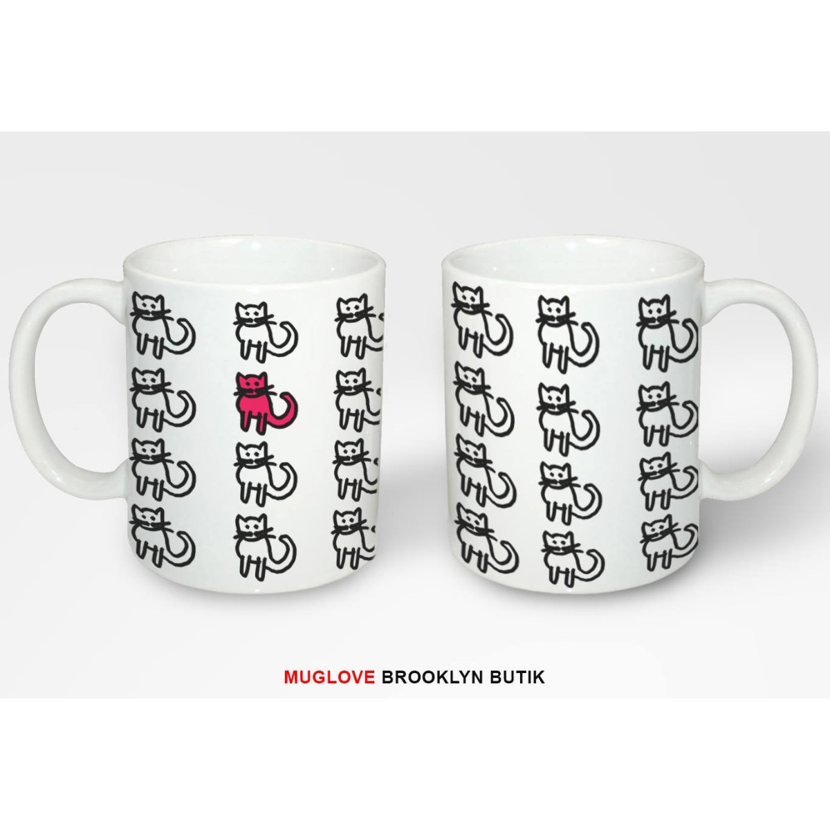 Kubek z nadrukiem RED CATE