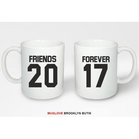 Kubek z nadrukiem 2 sztuki MY CUPE dla niej dla niego