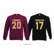 Bluza z kapturem DLA PAR 2 SZT QUEEN 01 & KING 01 GOLD