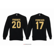 Bluza z kapturem DLA PAR 2 SZT QUEEN 01 & KING 01 GOLD