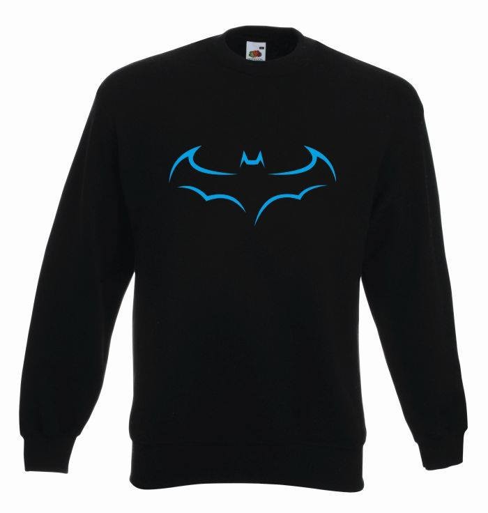 bluza oversize BATMAN COLOR S czarno-niebieski