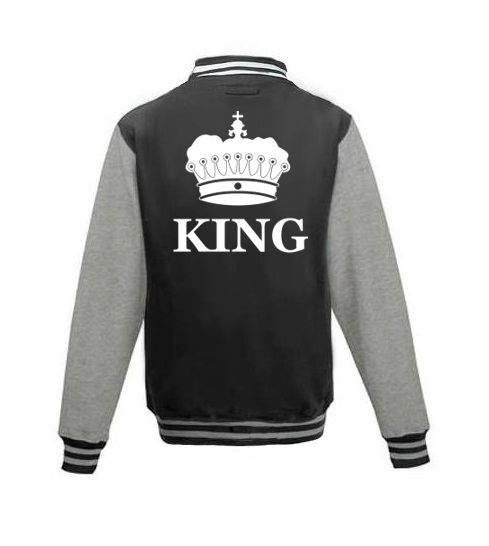 Bluza baseball KING KORONA 2 XL czarno-biały