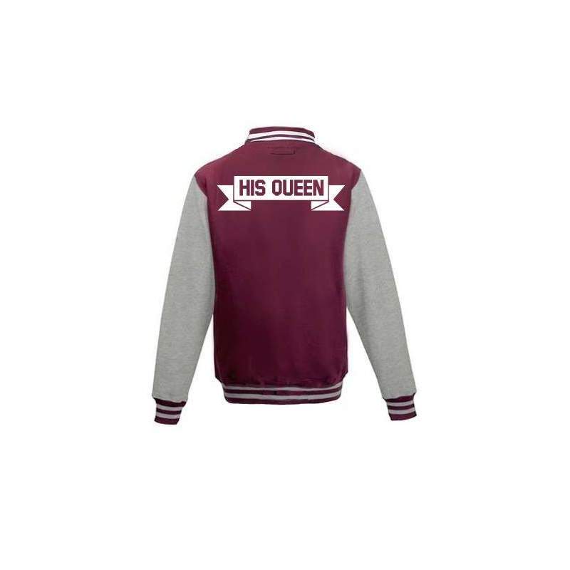 Bluza baseball HIS QUEEN