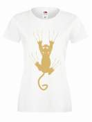 T-shirt lady ANGRY CAT