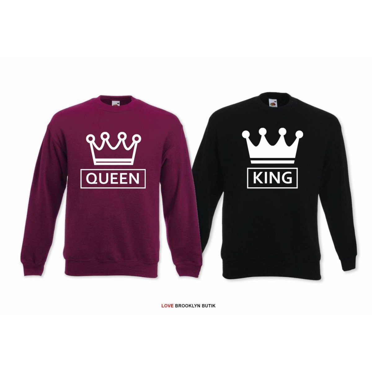 Bluza z kapturem DLA PAR 2 SZT QUEEN 01 & KING 01 GOLD