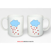 Kubek z nadrukiem HEARTS CLOUD