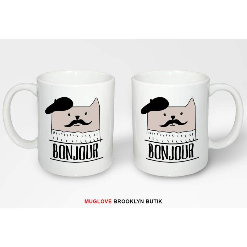 Kubek z nadrukiem BONJOUR