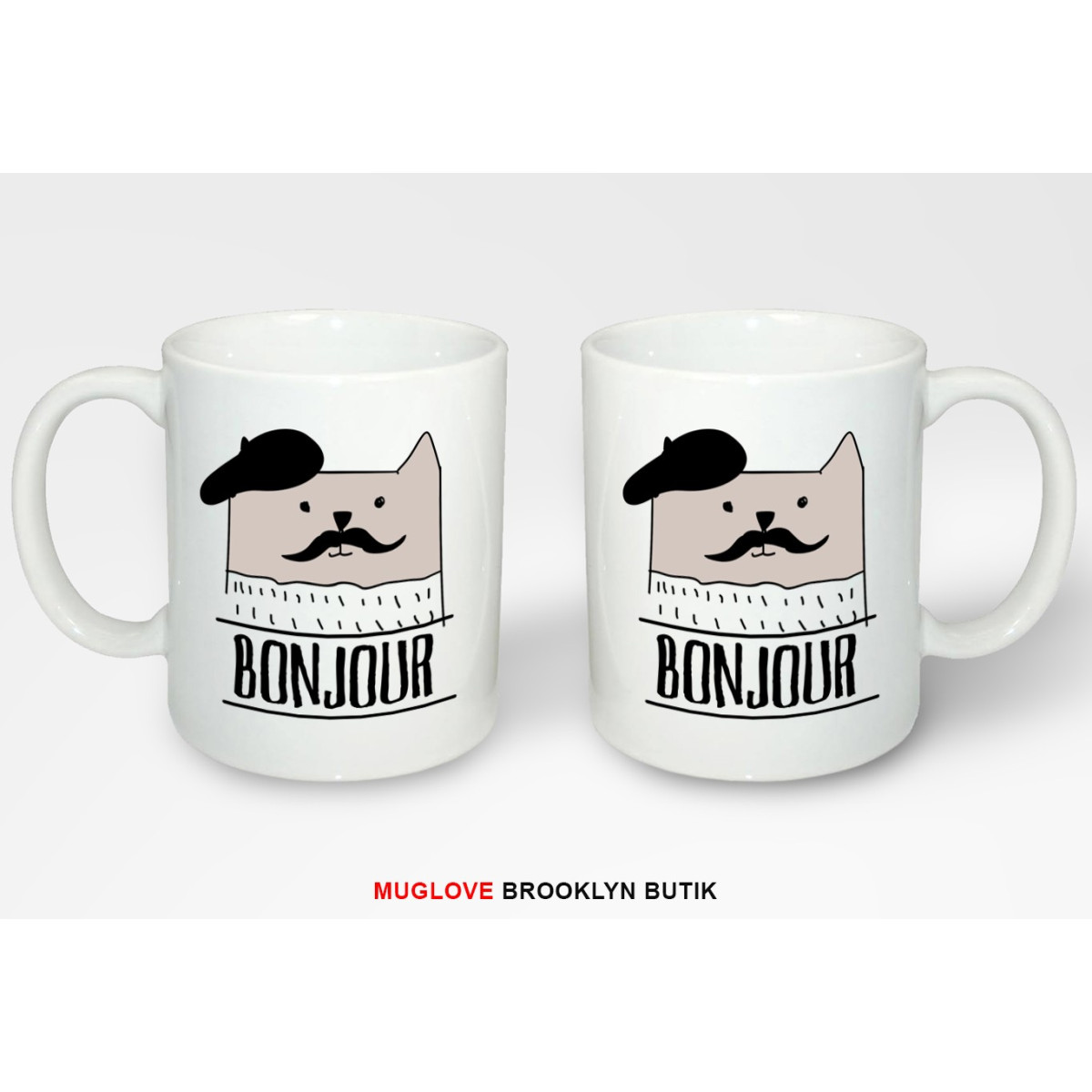 Kubek z nadrukiem BONJOUR