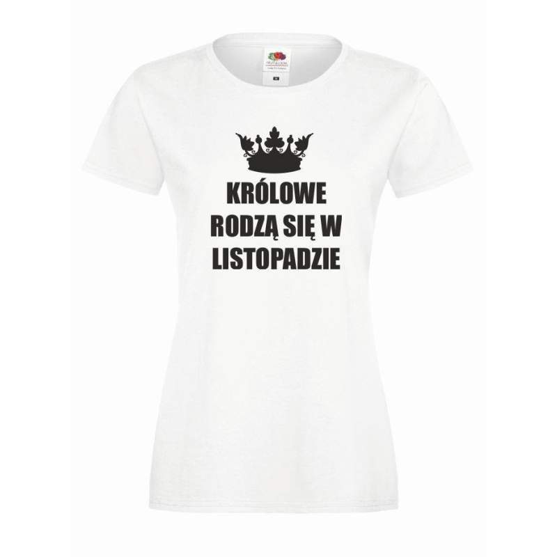 T-shirt lady KRÓLOWE LISTOPAD