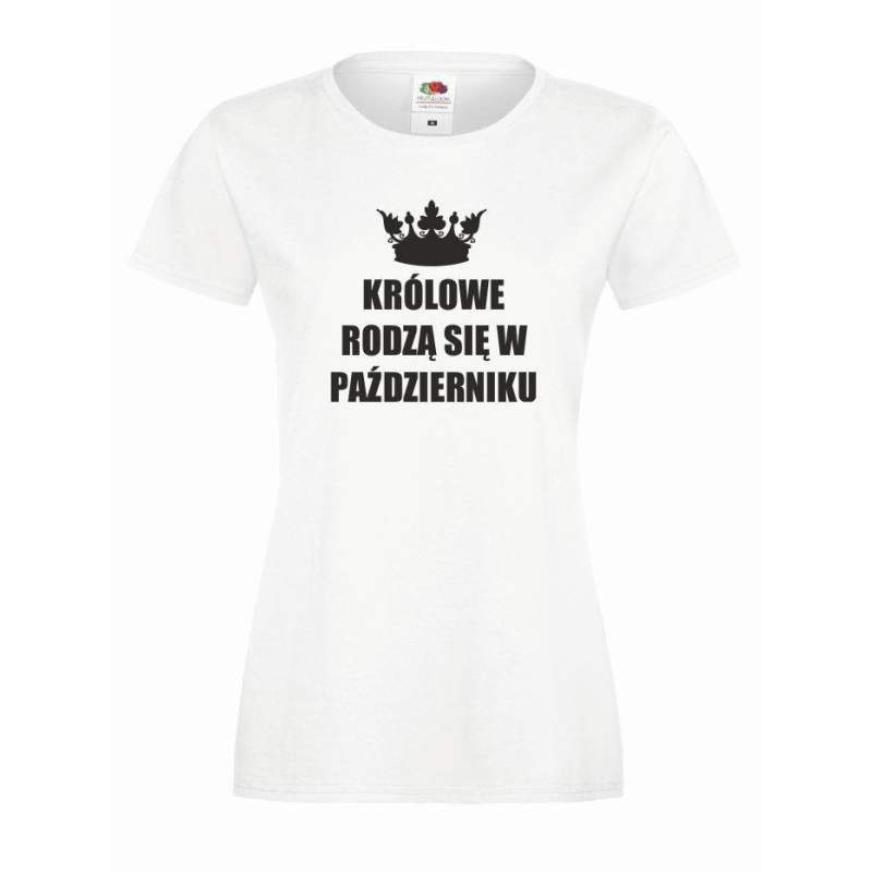 T-shirt lady KRÓLOWE PAŹDZIERNIK
