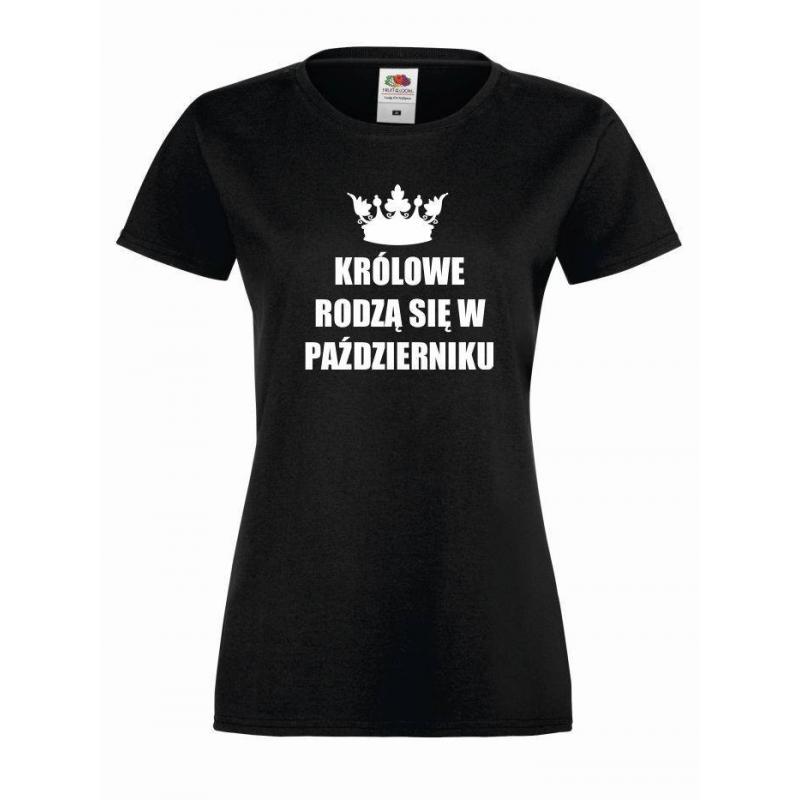 T-shirt lady KRÓLOWE PAŹDZIERNIK
