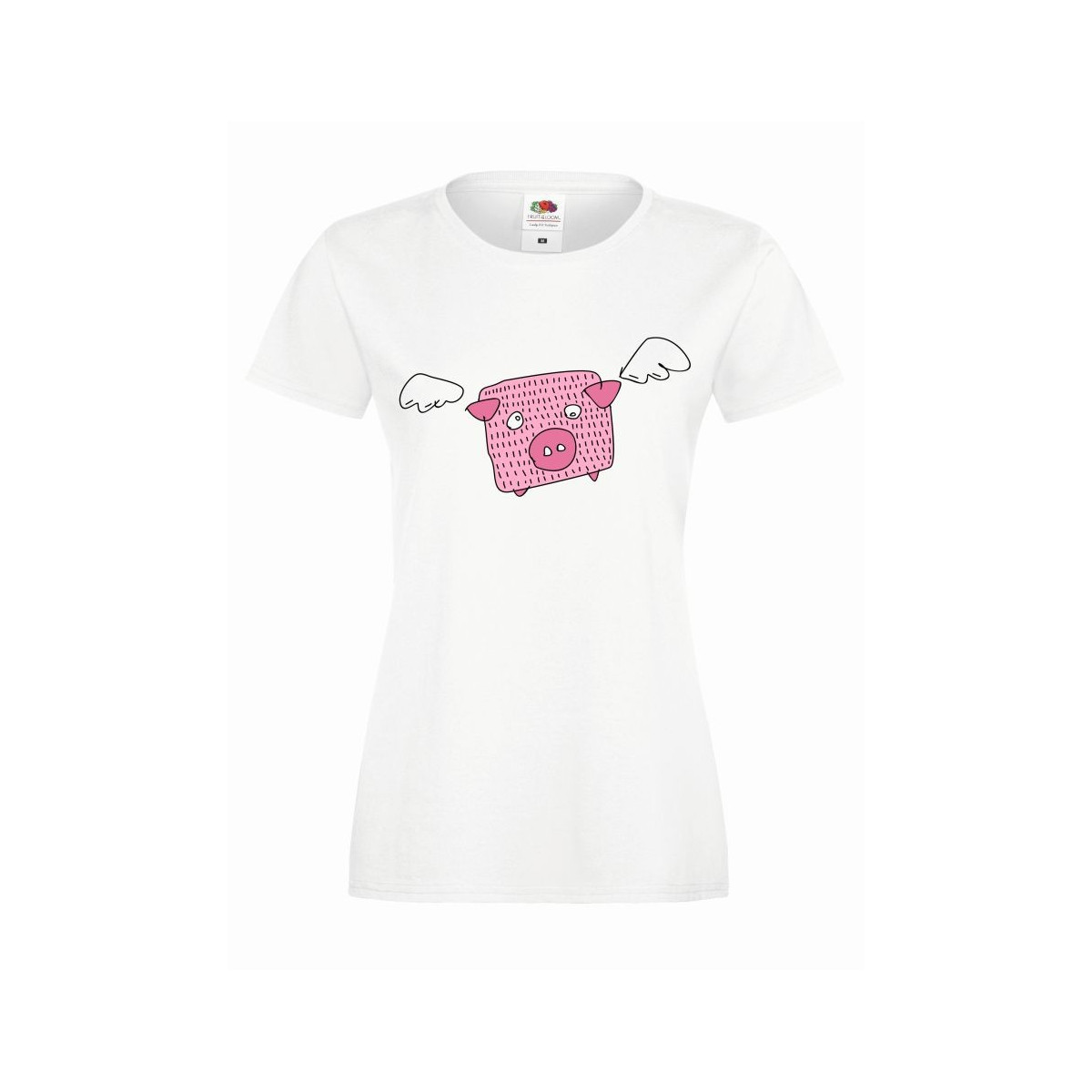 T-shirt lady slim DTG heart