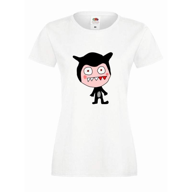 T-shirt lady slim DTG monster 2