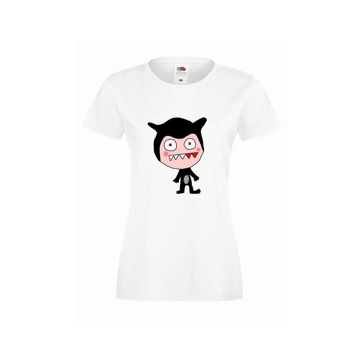 T-shirt lady slim DTG monster 2