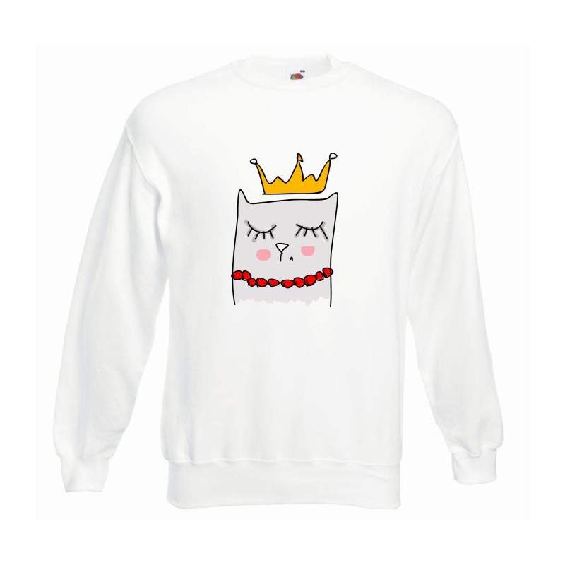 Bluza oversize DTG QUEEN CAT