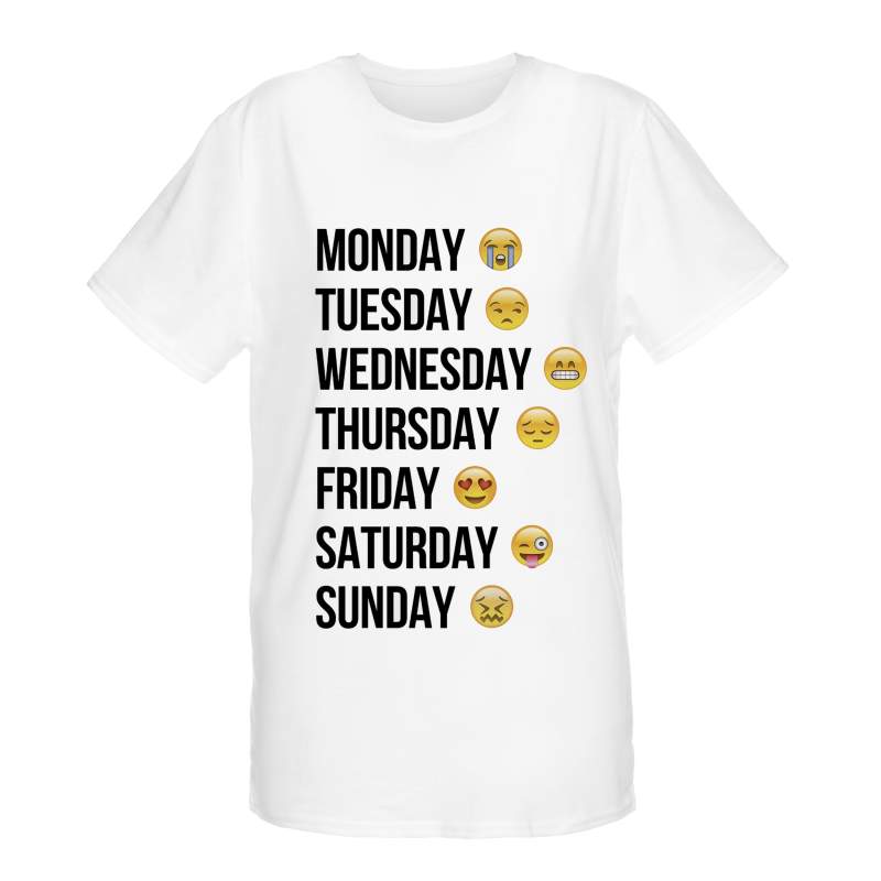 T-shirt oversize DTG EMOJI WEEK