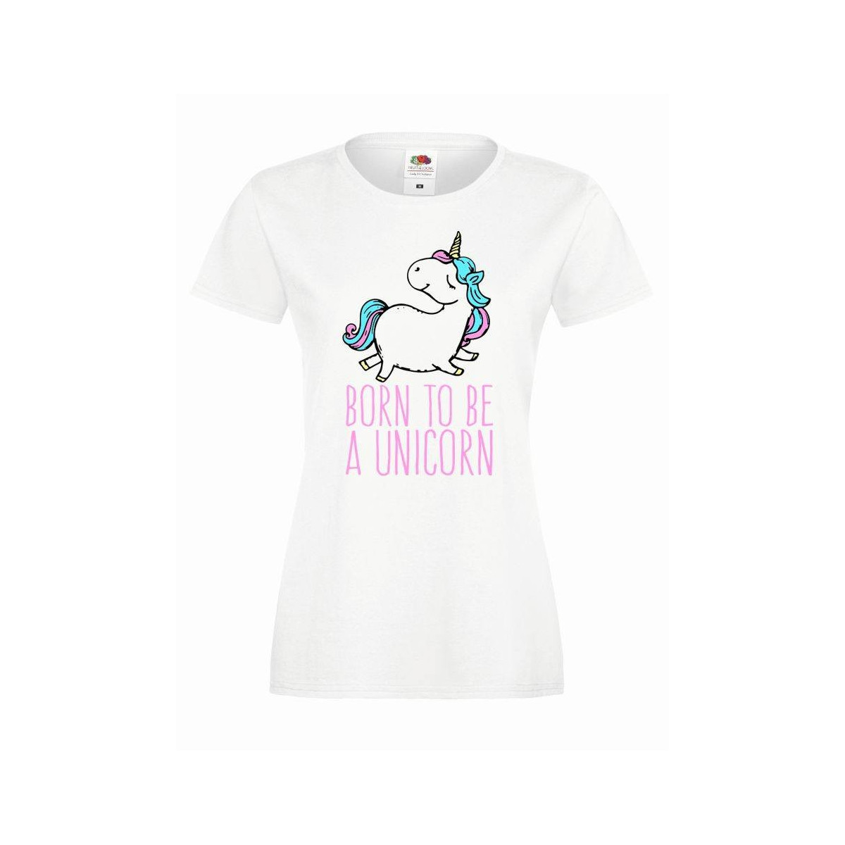 T-shirt lady slim DTG BORN TO BE