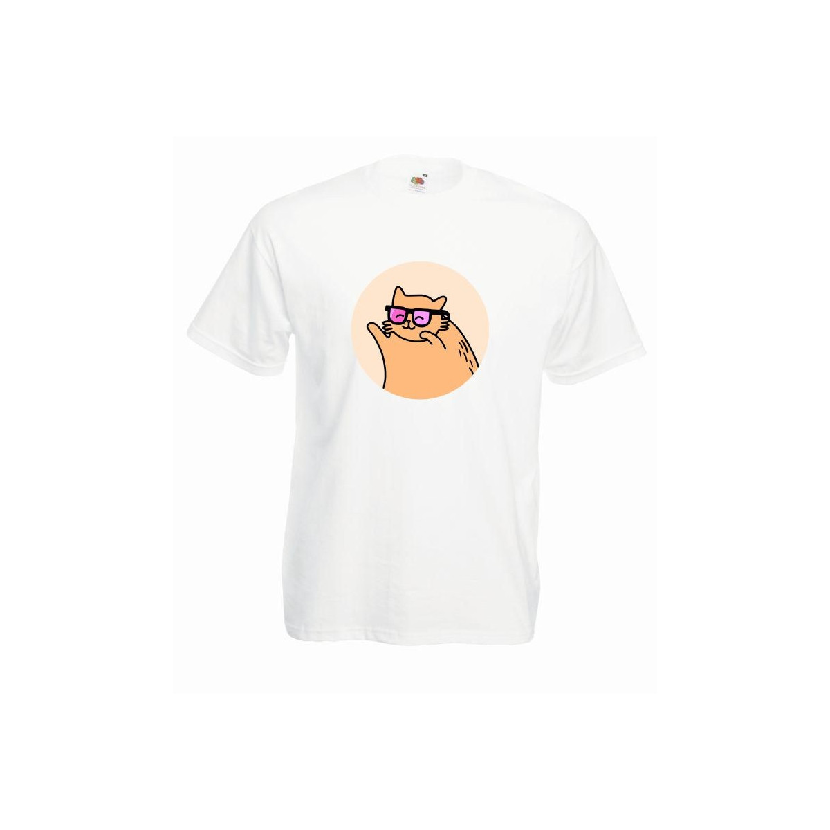 T-shirt oversize DTG GLASSES CAT