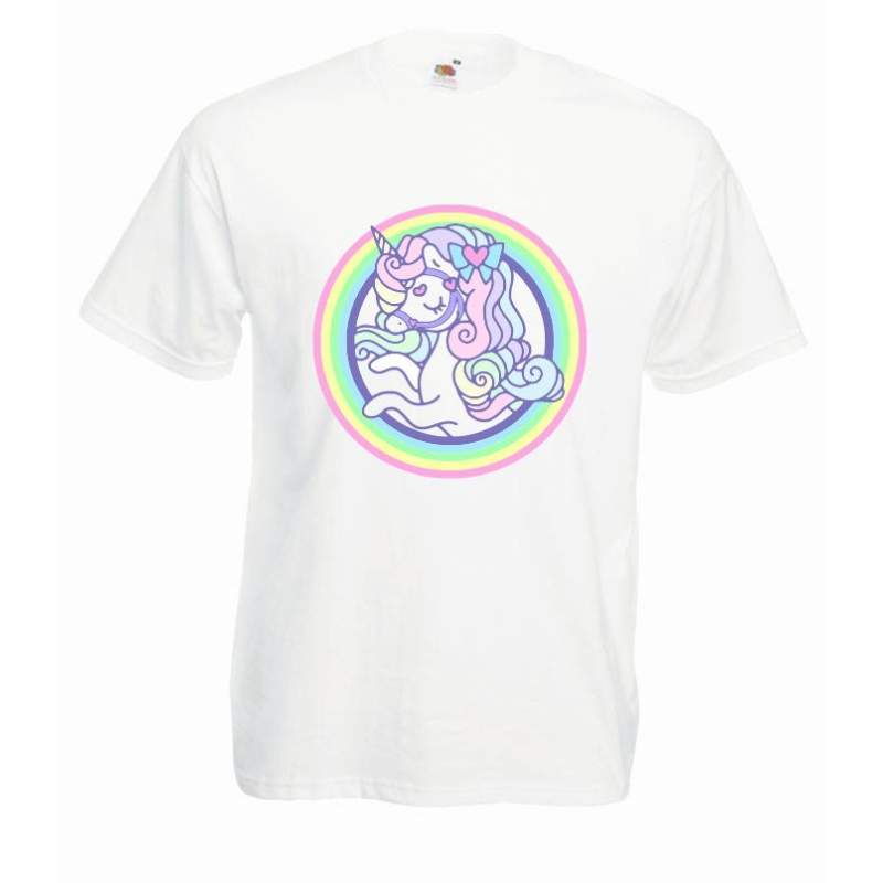 T-shirt oversize DTG RAINBOW UNICORN 2