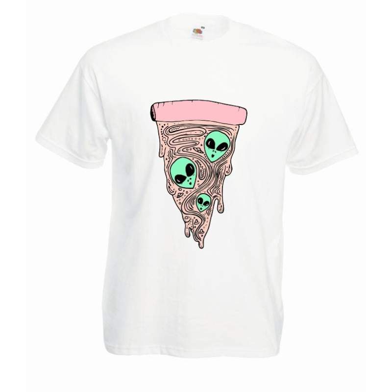 T-shirt oversize DTG ALIENS PIZZA