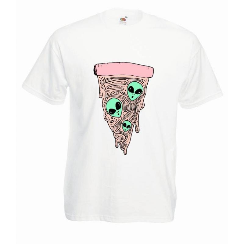 T-shirt oversize DTG ALIENS PIZZA