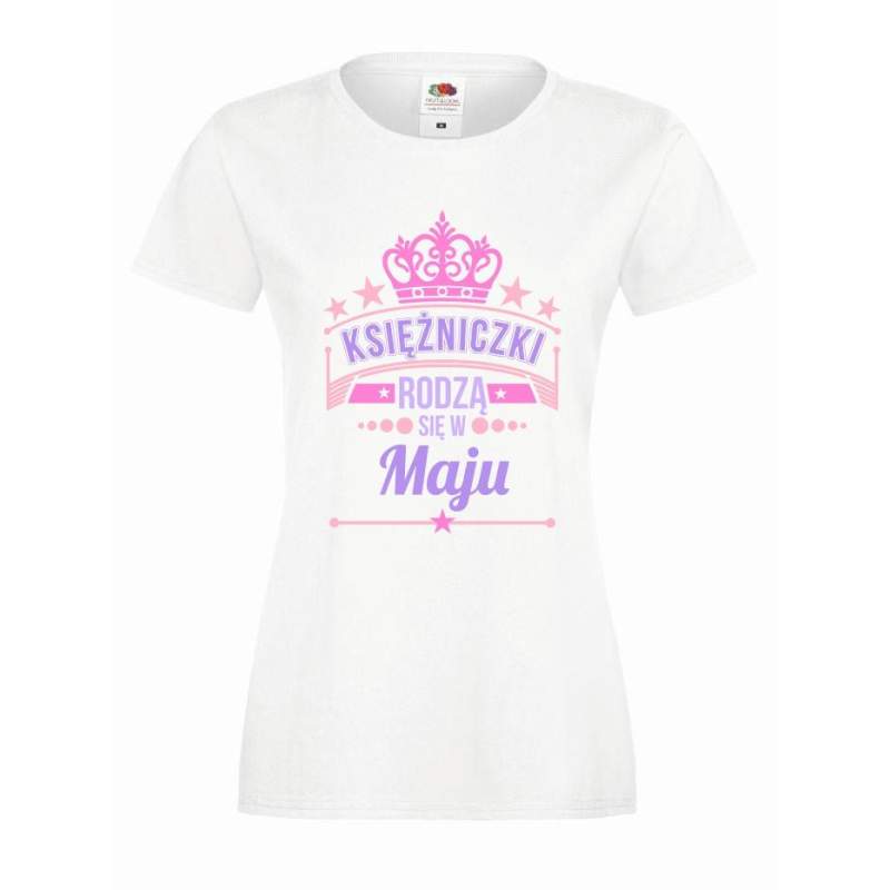 T-shirt lady slim DTG KSIĘŻNICZKI MAJU
