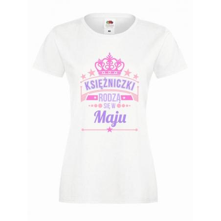 T-shirt lady slim DTG KSIĘŻNICZKI MAJU