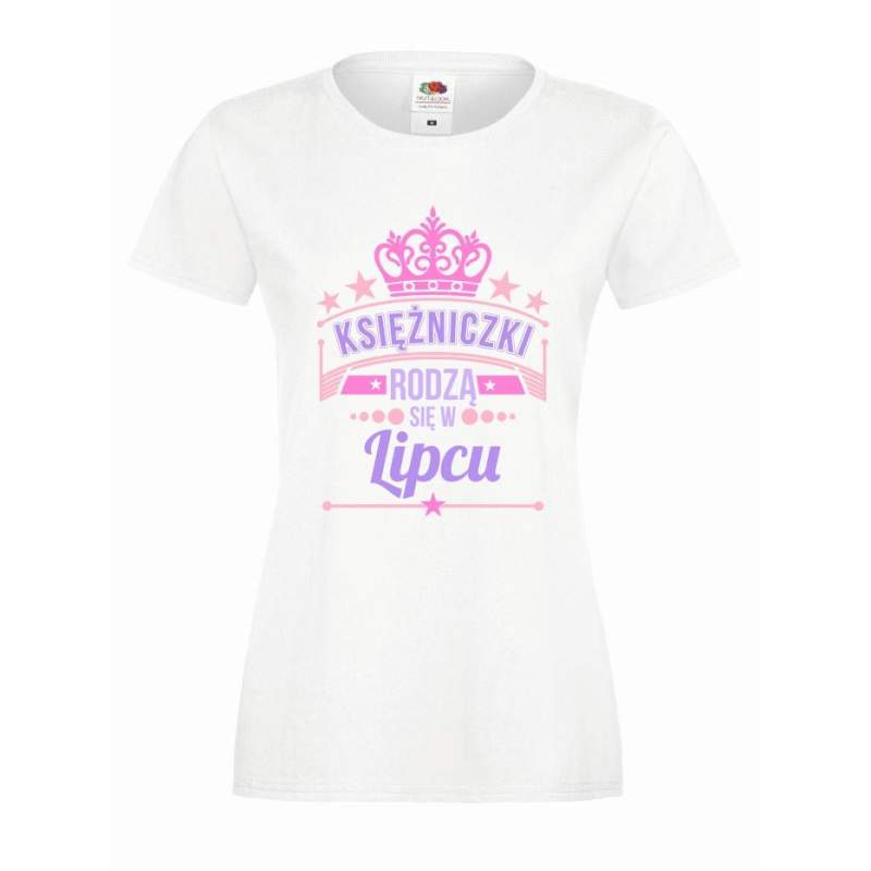 T-shirt lady slim DTG KSIĘŻNICZKI LIPIEC