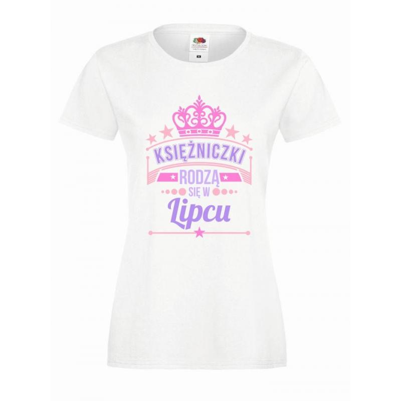 T-shirt lady slim DTG KSIĘŻNICZKI LIPIEC