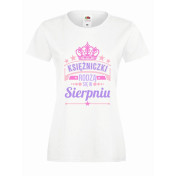 T-shirt lady slim DTG KSIĘŻNICZKI SIERPIEŃ