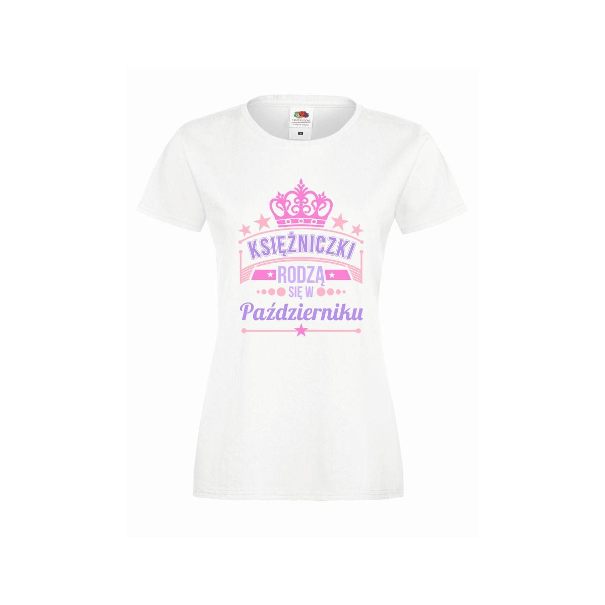 T-shirt lady slim DTG KSIĘŻNICZKI PAŹDZIERNIK