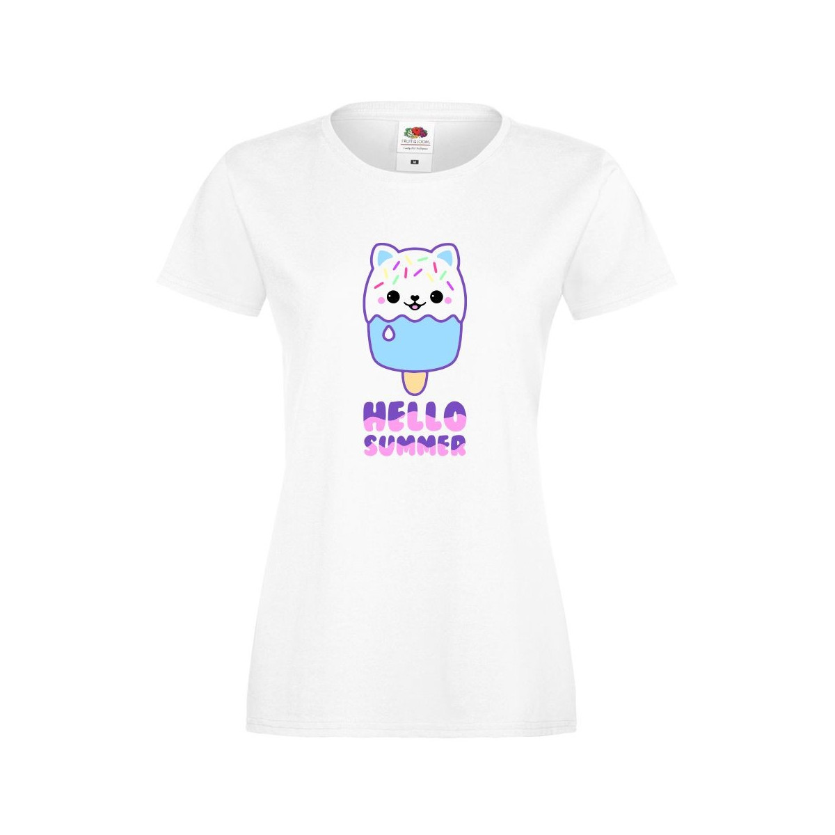 T-shirt lady/oversize DTG HELLO SUMMER 2