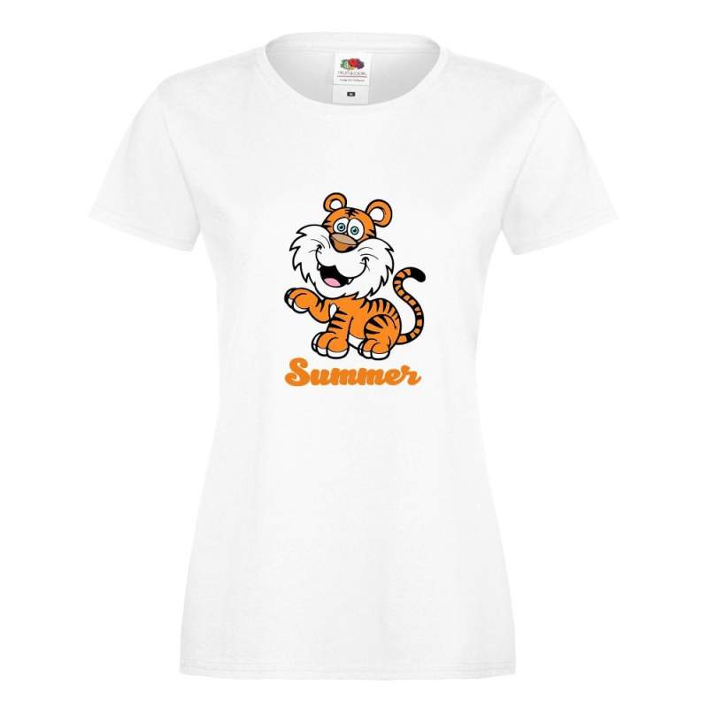 T-shirt lady/oversize DTG TIGER SUMMER