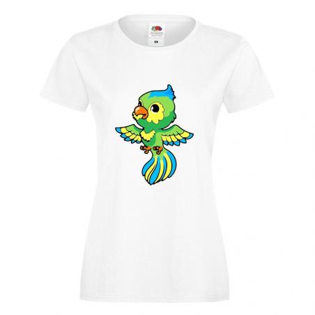 T-shirt lady/oversize DTG PARROT